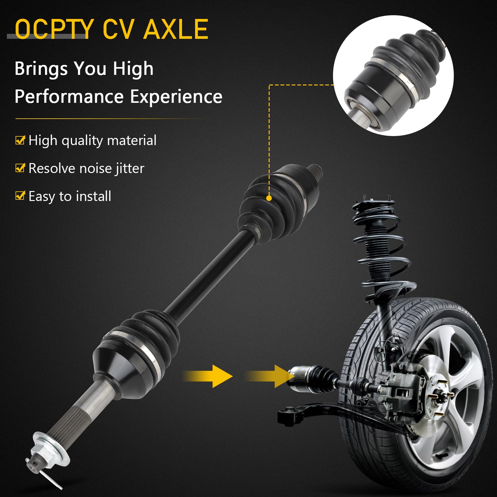Amazon.com: OCPTY Rear Left Right CV Axle Shaft Assembly
